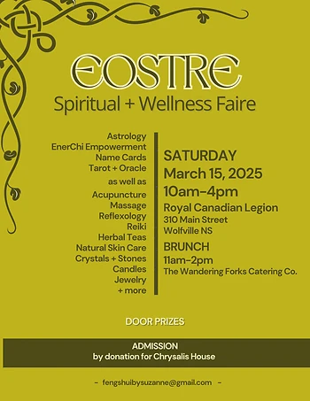 Poster for Eostre Spiritual + Wellness Faire
