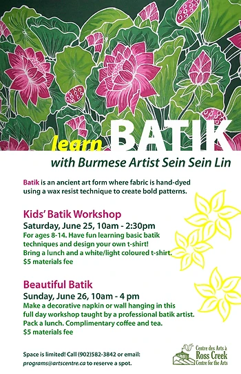 Poster for Adults Learn Batik