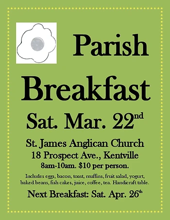 Poster for Parish Breakfast