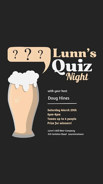 Poster for Quiz Night with Doug Hines