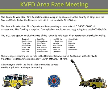 Poster for KVFD Area Rate Meeting