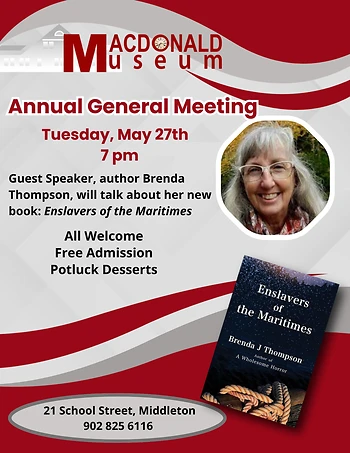 Poster for AVHS Annual General Meeting
