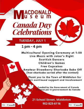 Poster for Canada Day Celebrations