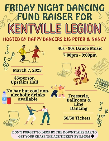 Poster for Friday Night Dancing Fund Raiser