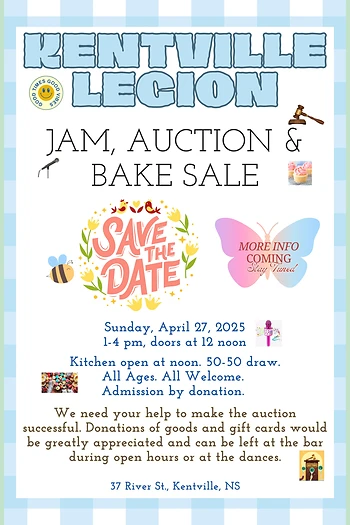 Poster for Jam, Bake Sale & Auction