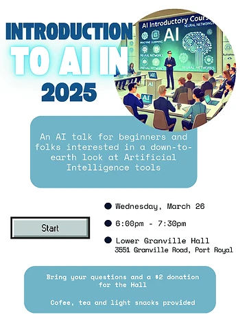 Poster for Introduction to AI in 2025