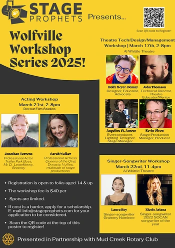 Poster for Wolfville Workshop Series