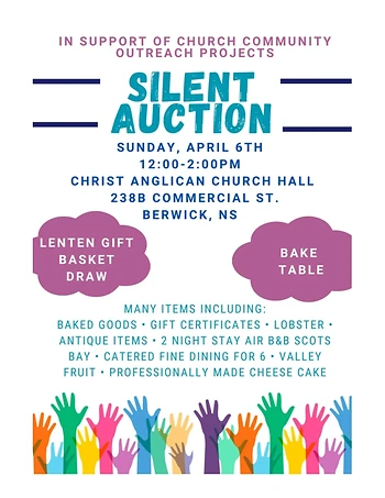 Poster for Silent Auction