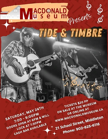 Poster for Tide and Timbre Concert