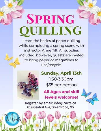 Poster for Spring Quilling