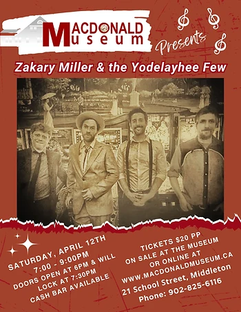 Poster for Zakary Miller Concert