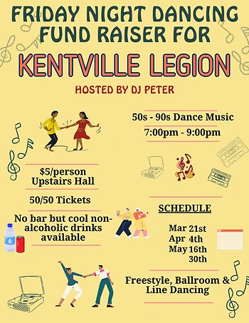 Poster for Friday Night Dancing Fund Raiser
