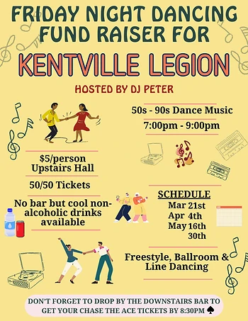 Poster for Friday Night Dancing Fund Raiser