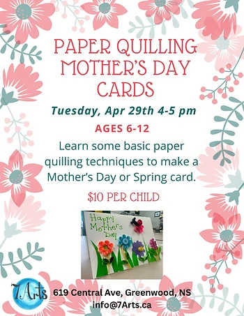Poster for Paper Quilling Mother's Day Cards