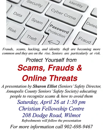 Poster for Scam & Fraud Prevention