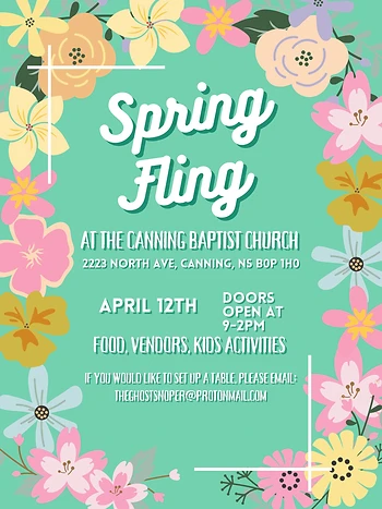 Poster for Spring Fling Market