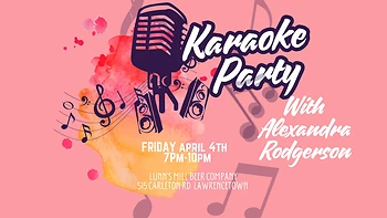 Poster for Karaoke with Alexandra Dawn Rodgerson