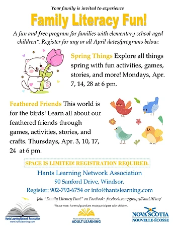 Poster for Feathered Friends Family Program