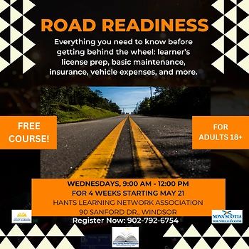 Poster for Road Readiness Workshop