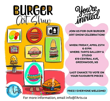 Poster for Burger Wars Art Show Reception