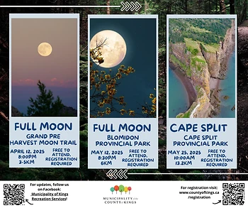 Poster for Grand Pre Full Moon Hike