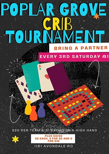 Poster for Crib Tournament