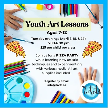 Poster for Youth Art Lessons