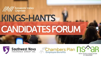 Poster for Kings-Hants Candidates Forum