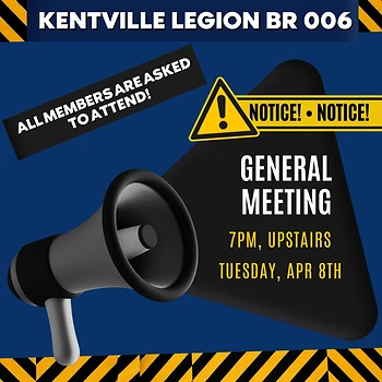 Poster for Monthly General Meeting
