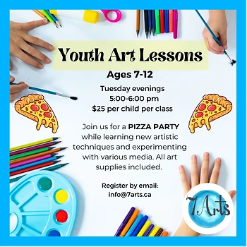 Poster for Youth Art Lessons