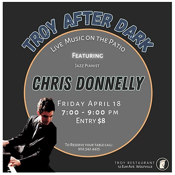 Poster for Chris Donnelly Trio Jazz