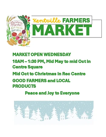 Poster for Kentville Farmers Market