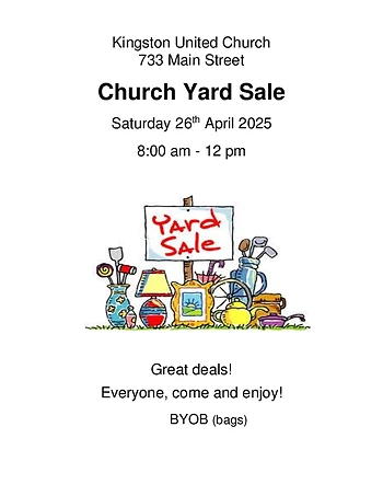 Poster for Church Yard Sale