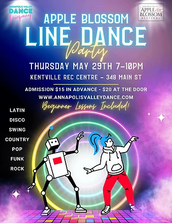 Poster for Latin Line Dance Party