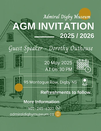 Poster for Admiral Digby Museum AGM