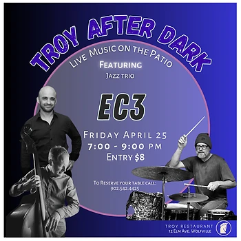 Poster for EC3 Jazz Trio