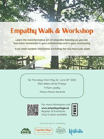 Poster for Empathy Walk & Workshop
