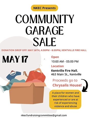 Poster for NKEC Community Garage Sale
