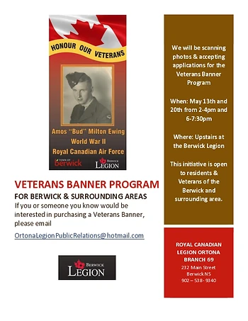Poster for Veterans Banner Program