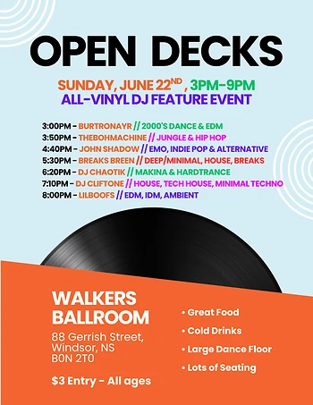 Poster for Open Decks