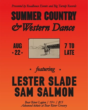 Poster for Country & Western Dance - Sam Salmon + Lester Slade