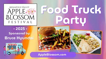 Poster for Apple Blossom Food Truck Party