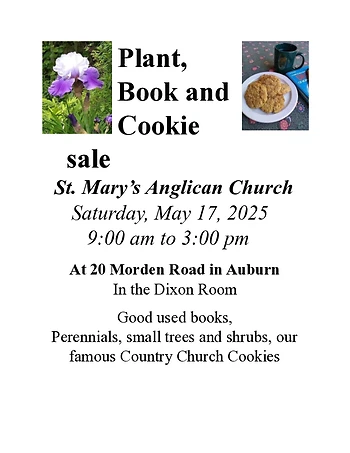 Poster for Plant, Book & Cookie Sale