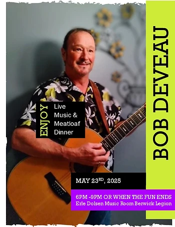 Poster for Bob Deveau Live Music