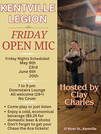 Poster for Open Mic Hosted by Clay Charles