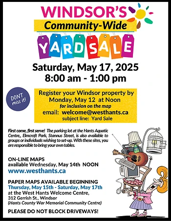 Poster for Community Yard Sale