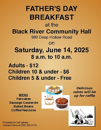 Poster for Father's Day Breakfast