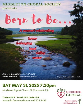 Poster for Born to Be... A Concert Celebrating Home, Belonging, Land and Water