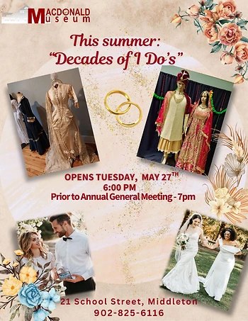 Poster for Opening Day Decades of I Do's Exhibit