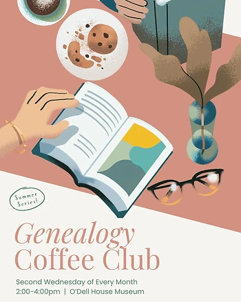 Poster for Genealogy Coffee Club